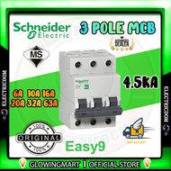 Schneider Easy9 6A 10A 16A 20A 32A 40A 63A 1Pole 2pole 3pole MCB 4.5kA