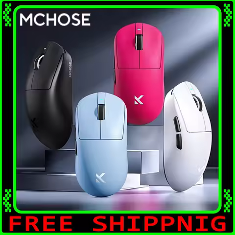 MCHOSE A7 Pro Ultra Gaming Mouse Three Mode Bluetooth Wireless Mouse 8K PAW3950 E-sports Lightweight