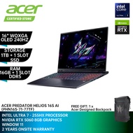 ACER Predator Helios 16S AI PHN16S-71-77TF Gaming Laptop -16" WQXGA OLED 240Hz/U7-255HX/16GB D5/1TB 