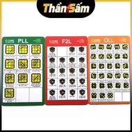 High Speed CFOP Rubik's Formula Card Set Formula F2L OLL PLL Rubik's Accessories Children's Intellig
