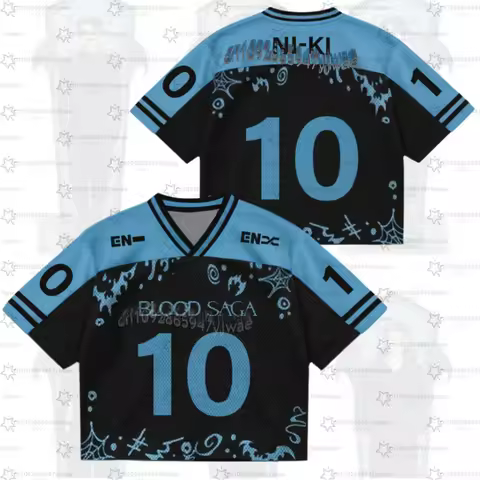 2026 women BLUE Kpop Fans Support Ladylike Blood Saga E-Enhypen World Tour Jersey Streetwear Plus Si