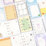 A8/M5 refill paper pad with 5 colorful holes - 60 sheets of paper