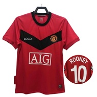 2009/10  Manchester  Home  Retro Edition Football Jersey S-2XL  #10 ROONEY
