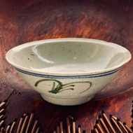 中國 清三代青花瓷寫意綠草小碗│ 質樸清新 民窯燒製