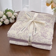 ชุดผ้าฝ้ายแท้สองชั้น A-Class ชุดนอนเตียงสี่ชิ้น 2025 ใหม่ Pure Cotton Cover Bed Sheet Three-piece Be