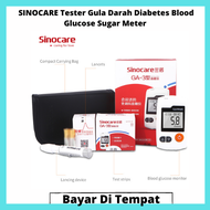 SINOCARE Tester Gula Darah Diabetes Blood Glucose Sugar Meter / Tester Gula Darah Diabetes / Alat kesehatan / Alat medis / Tes gula darah murah / Alat kesehatan murah / alat tes diabetes / alat tes darah / Alat tes gula darah