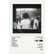 Cole Posters 4 Your Eyez Only Album Cover Canvas Poster Cool Wall Decor Art Print Posters For Room A