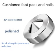 4 Set 23.5mm Stainless Steel HiFi Audio Speaker Isolation Spike Stand Feet Pads Base Easy Install Ea