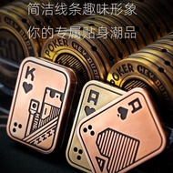 2026新款金属扑克牌AK推牌EDC啪啪币啪啪牌手推成人解压神器抗焦虑解压Metal playing cards AK push cards EDC pop coins20251126