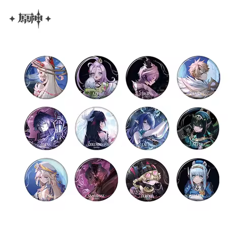 58mm Game Genshin Impact Song of the Welkin Moon Kyryll Chudomirovich Flins Cosplay COSTUME Badge Pi