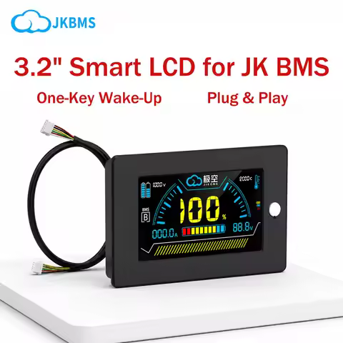 JIKONG JK BMS LCD Display Screen 3.2" 4.3" Monitor Intelligent Battery Level Indicator Active Balanc