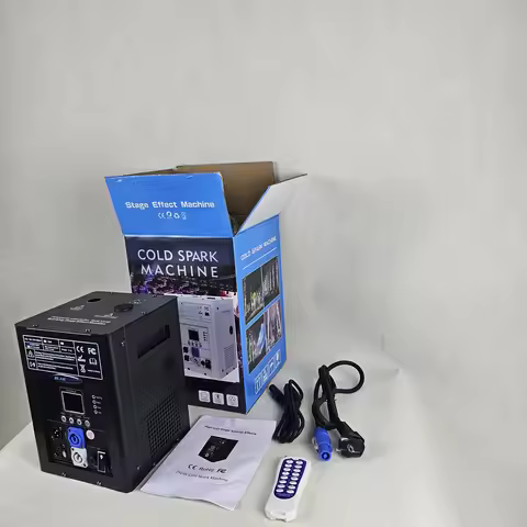 Ti Powder 750W Cold Spark Machine DMX Remote Control With LCD Display Cold Firework Machine Fountain