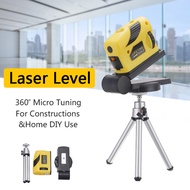 Laser Horizontal Line Maker with 360 Degree Adjustable Diagonal Line and Bracket, Infrared Cross 2-l