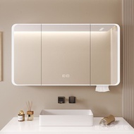 Anti-Fog Integrated Storage Rack Aluminum Mirror Cabinet with Light Bathroom Smart Wall-Mounted Bathroom Mirror Cabinet Ultra-Thin RTXR