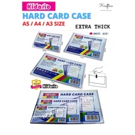 [ A4 / A5 ] KIDARIO SUPER CLEAR PVC HARD CARD CASE FOR NAME CARD , MEMO , CERTIFICATE / KIDARIO KCC-