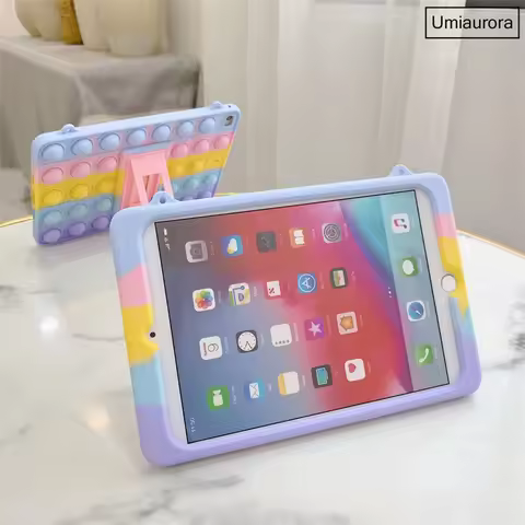 For Samsung Galaxy Tab A6 7.0 inch 2016 SM-T280 SM-T285 T280 Kids Rainbow Bubble Tablet Case Stand S