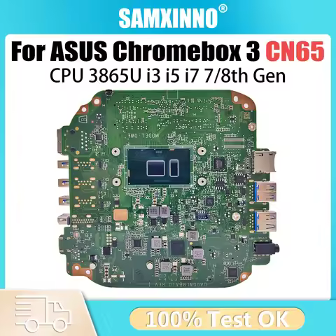 For ASUS Chromebox 3 Laptop Mainboard DA00WLMBAI0 CN65 With i3 i5 i7-7th 8th Gen CPU Motherboard 100