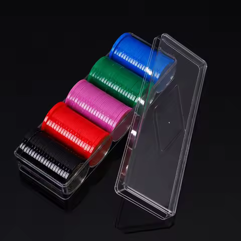 Professional Durable Clear Acrylic Poker Chips Tray 100 Chips Case Box Holder Collectibles Craft Gam