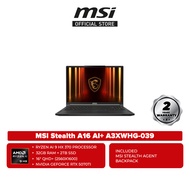 MSI Stealth A16 AI+ A3XWHG-039 16 QHD+ Gaming Laptop ( Ryzen AI 9 HX 370 32GB 2TB SSD RTX5070Ti 12GB