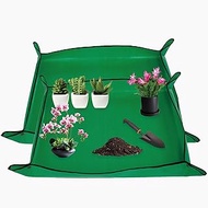 VEQWC 2PC Large Repotting Mat for Indoor Plants 39.4〃 ×39.4〃, Waterproof Plant Transplanting &amp; Soil Mix Control, Portable Succulent Potting Mat Gardening Mat, Foldable Plant Gifts for Plant Lovers