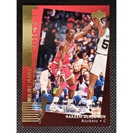 Upper Deck Predictor Hakeem Olajuwon Gold nba card