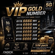 🔥 LIMITED VIP NUMBER | 0115 6666 VIP Number Cantik | ONEXOX Prepaid 5G SIM | 100GB High Speed | Bula