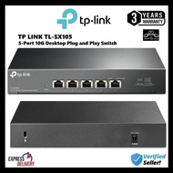 TP LINK 5-Port 10G Desktop Plug and Play Switch- TL-SX105