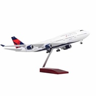 US Delta Airlines Boeing B747 1/150 Display model Aircraft Pilot A350 American airlines 737 A330