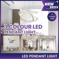 Modern Pendant Light LED Ceiling Light Pendant Lamp Circle Ceiling Hanging Chandelier Crystal Light 