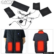 SIMULR Heating Pad, Washable 4 in1 USB Electric Heated Jacket, Durable 3 Gear Levels Foldable 5V 2A 