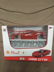SHELL V POWER MAISTO 法拉利FERRARI 488 GTB 玩具車 1:24 TOMY TOMICA 高達模型 龍珠