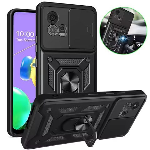 For Moto G72 Case Slide Camera Protect Phone Cases For Motorola Moto G72 G 72 2022 MotoG72 Shockproo