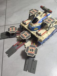 絕版鐵膽火車俠基地車官方正品火車俠光明大基地 成色自觀 如圖可見 特價 基地體積大 不包郵 售出不退