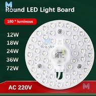 Led Panel Light 220V Round Ring Circle Led Light Board Panel 12W 18W 24W 36W 72W For Ceiling Light R
