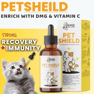 PETSHIELD (Liquid Vitamin Immunity Cat/Dog With DMG, Selenium, SCC)