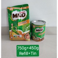 [Stok Ada] 现货🔥Milo Gao kosong refill 750g+tin 450g Both exp:03/2026