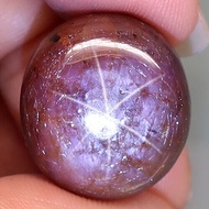 34.28 Carats Natural 6 Rays STAR RUBY Purplish Red Loose Oval Cab 17.7x16x9.8mm