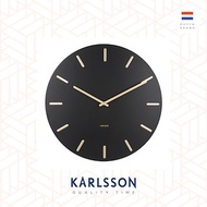 荷蘭Karlsson Wall clock 45cm Charm black 黑色配金色刻度掛鐘