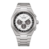 Citizen Zenshin Eco-Drive Super Titanium Panda Chronograph Watch CA4610-85A