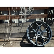 New Car Sport Rim Flow Forming 361 Mobilife Wheels 18x8J 5x113 ET38 Hyper Black - READY STOCK