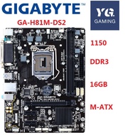 motherboard gigabyte GA-H81M-DS2 LG 0 DDR3 H81M-DS2 for i3 i5 i7 16GB USB3.0 H81 desktop motherboard