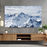 TV Cover TV Dust Cover 32-80inch Scenery Printed TV Display Covers Soft TV/Computer Screen Protector