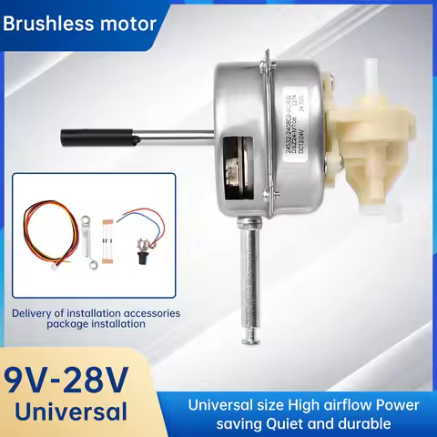 DC9-28V Brushless Motor DC Motor Can Be Changed to Stepless Speed Regulation or 3rd or 4th Gear Butt