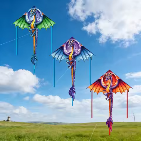 New Dragon Kites flying nylon kite string line outdoor fun toys eagle kite parafoil bird kites for s