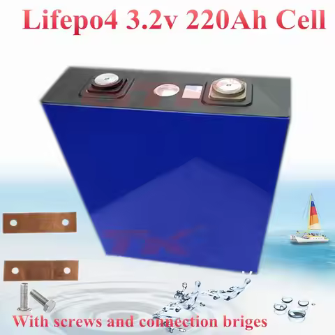 8Pcs/Lot Deep Cycle 200AH lifepo4 battery 3.2v 200AH 3C high discharge 600A current for diy 12V 24V