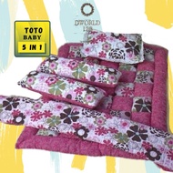 TOTO BABY 5IN1(100% COTTON)// BABY SLEEPING TOTO BED RAEDY STOCK