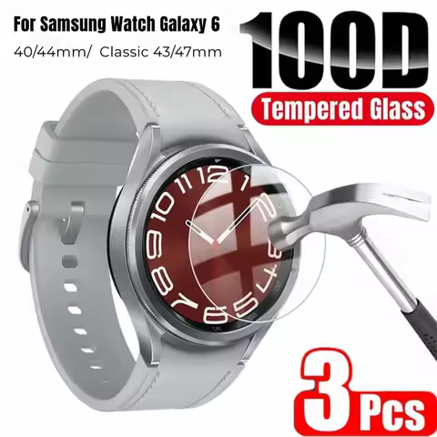 100D Screen Protector For Samsung Galaxy Watch 6 40mm 44mm Tempered Glass on galaxy Watch6 Classic 4