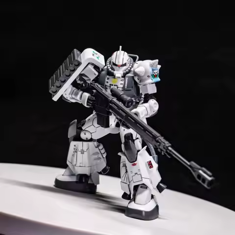 In-Stock Xingdong White Wolf Gto Zaku Ii Matsunaga Shin Hg 1:144 White Wolf Water Decals Assembly Mo