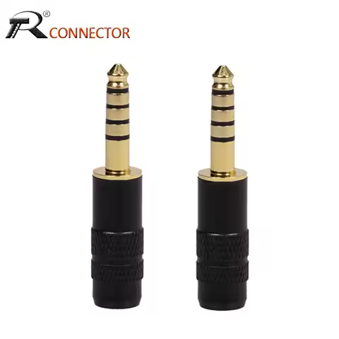 2pcs R Sony NW-WM1Z NW-WM1A AMP Playe 5Poles Male 4.4mm Jack Full Balanced Headphone Plug 19.5mm r