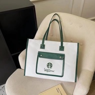 Starbucksกระเป๋าถือผู้หญิงความจุขนาดใหญ่ยอดนิยมล่าสุดกระเป๋าสะพายแฟชั่นสไตล์เกาหลี